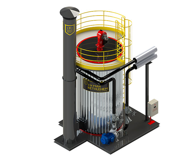 aquecedor de fluido termico a gas